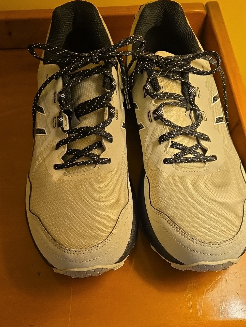 Asics Men's Athletic Shoes in Beige and Black
